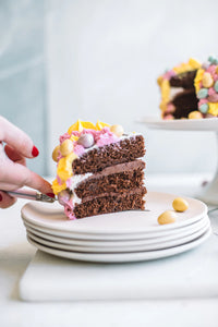Jardin De Maguelone Plate Featured as Easter Dessert Plate - The Inspired Home