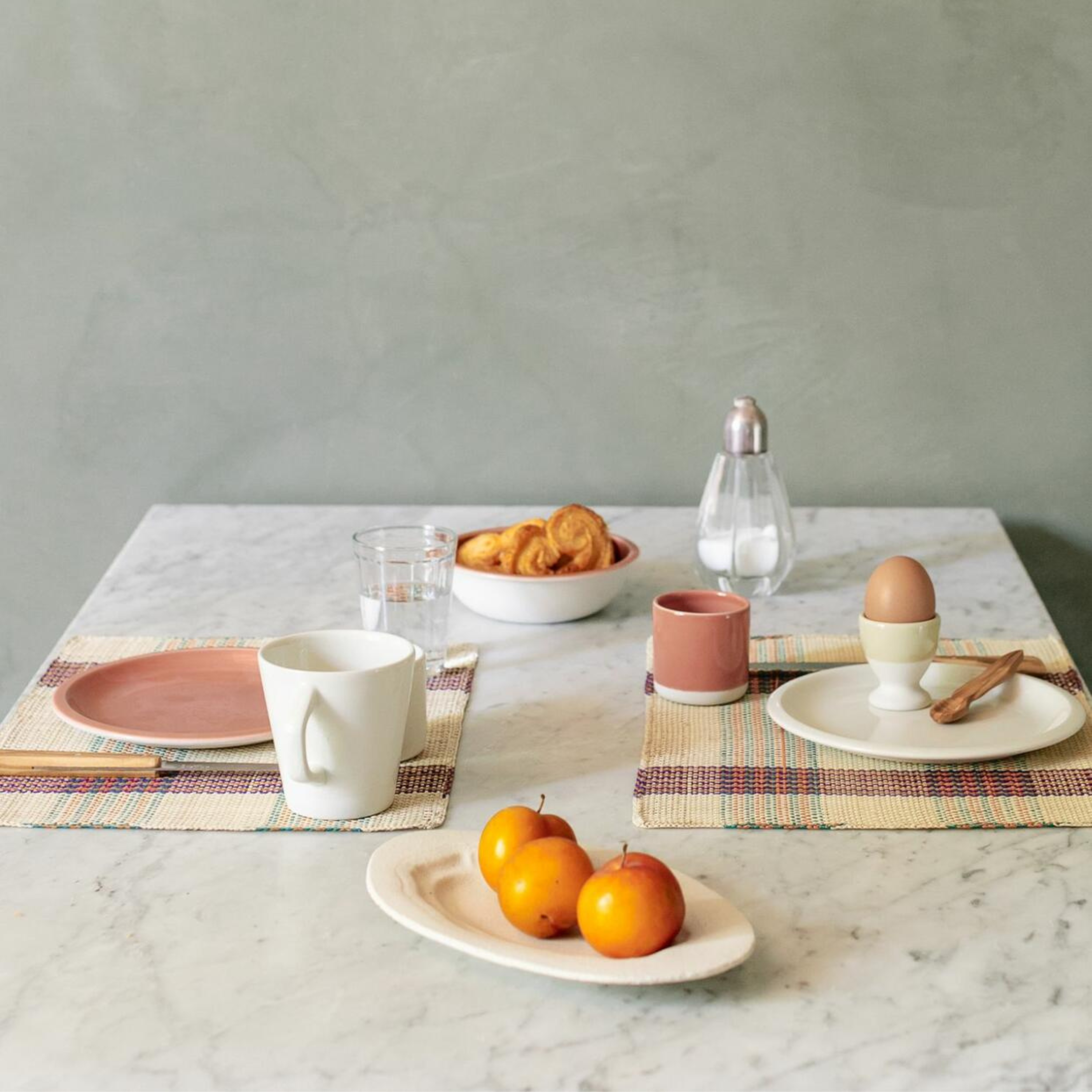 Cantine Plate - Craie