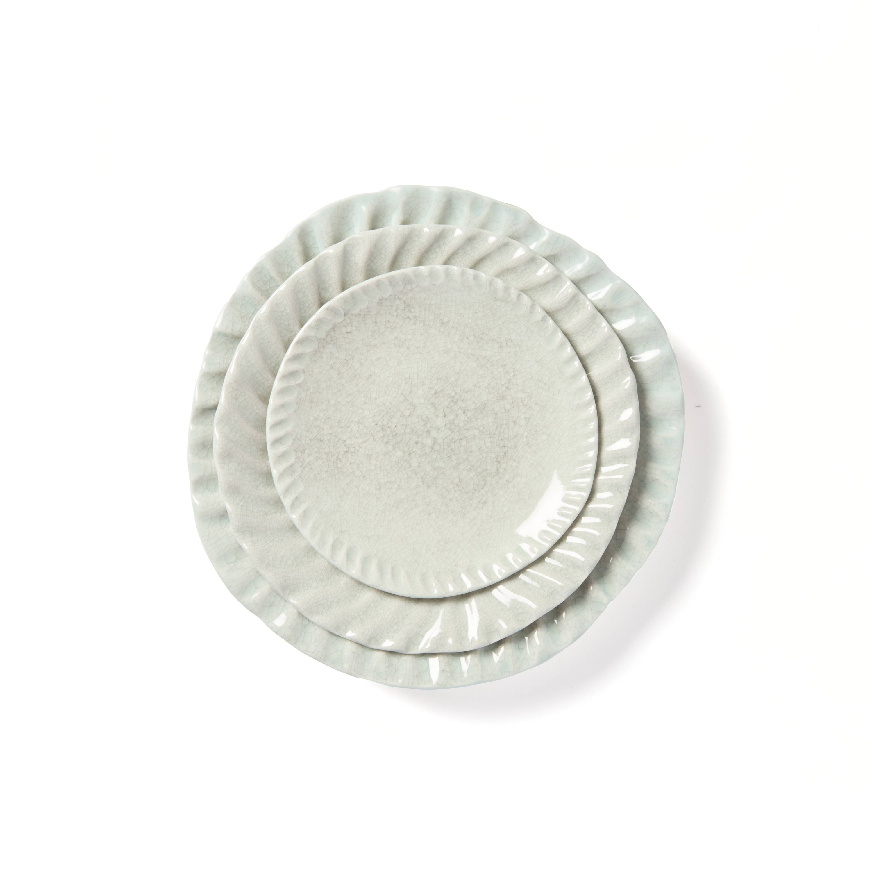 Dashi Assiette, Small Dessert Salad Plate, celadon