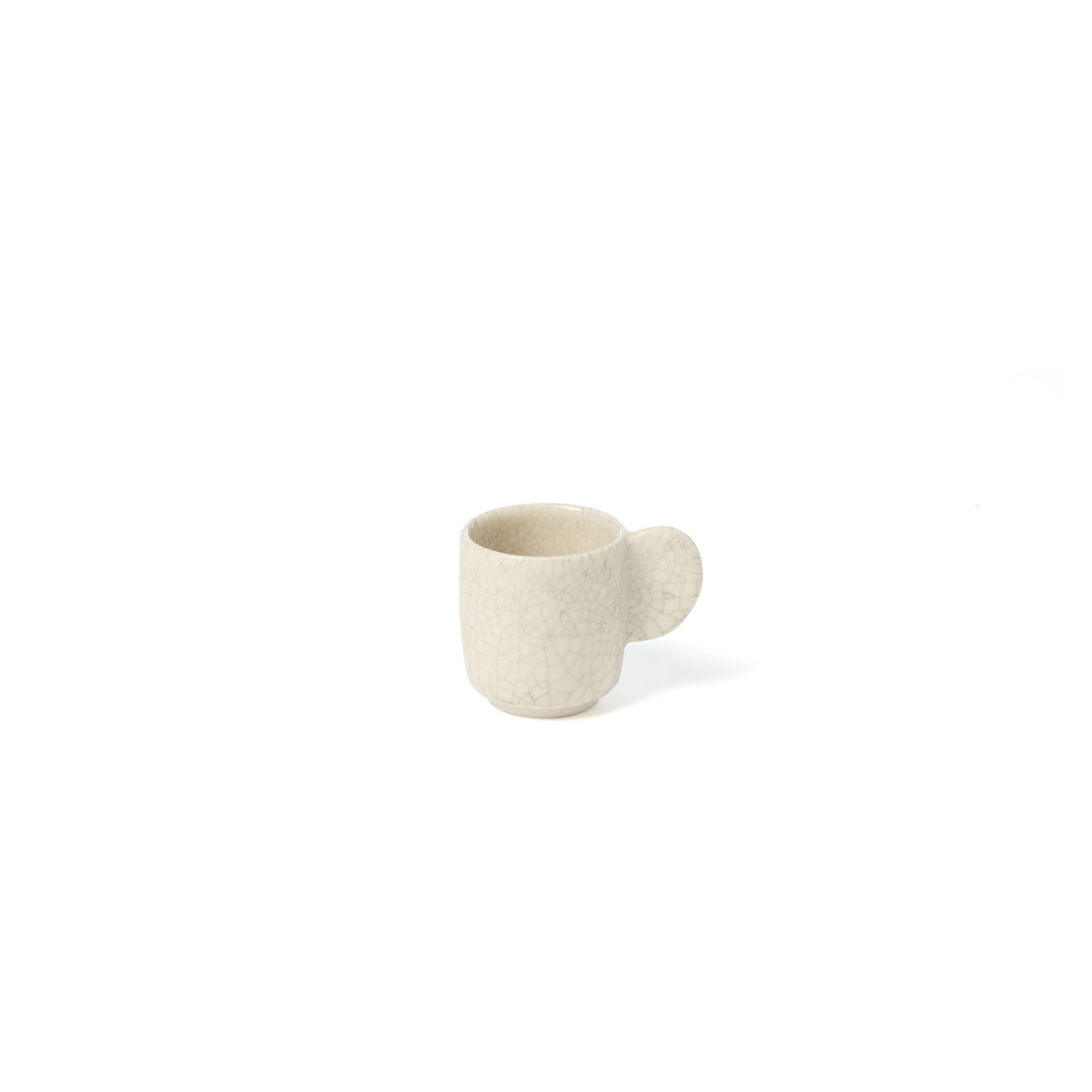 Jars Céramistes, Dashi Espresso Coffee Cup, quartz craquele