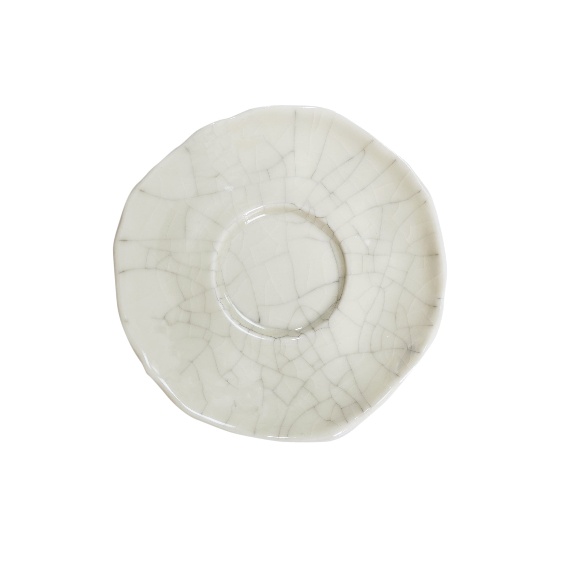 Dashi Saucer - Quartz Craquele