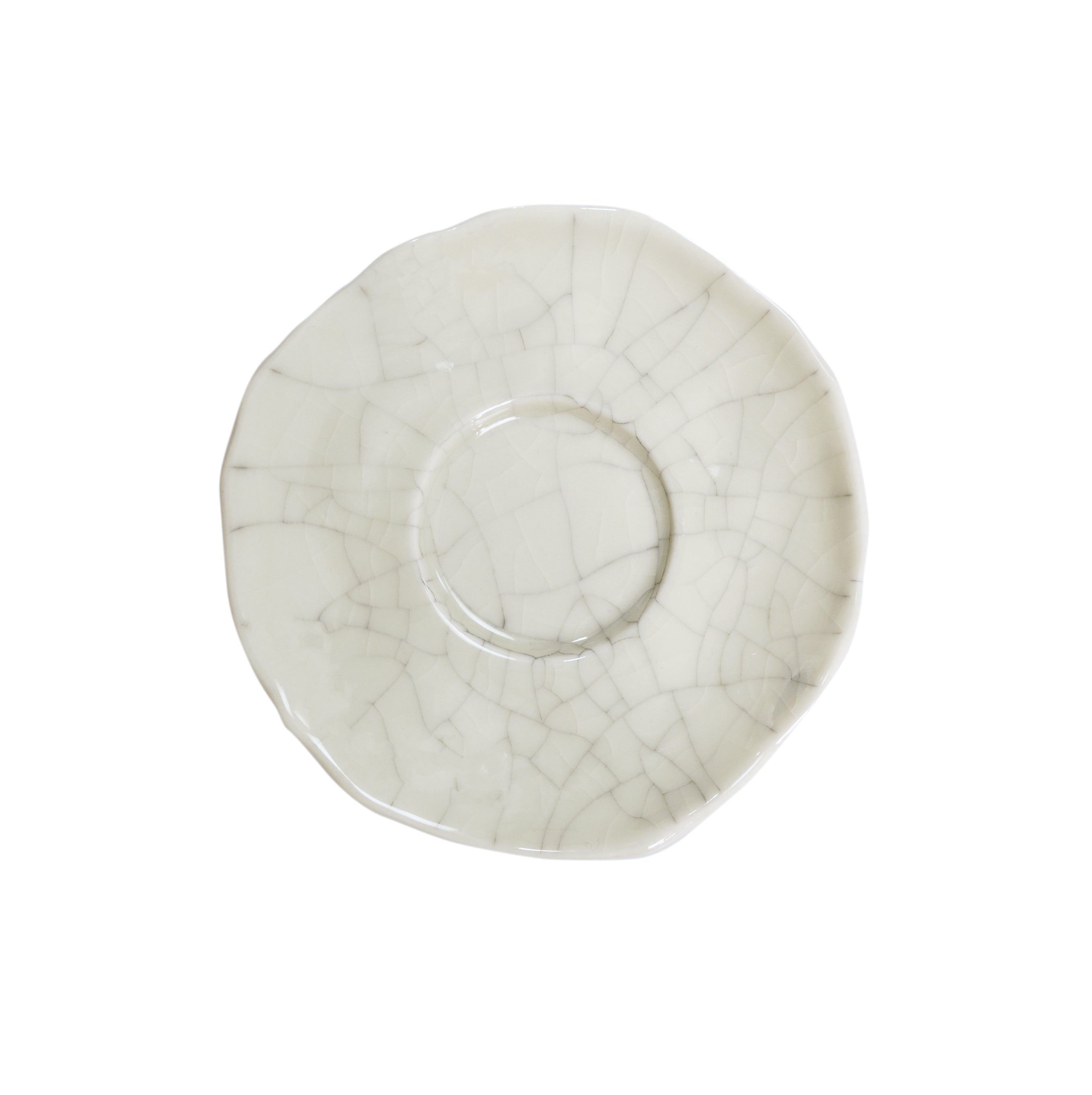 Dashi Saucer - Quartz Craquele