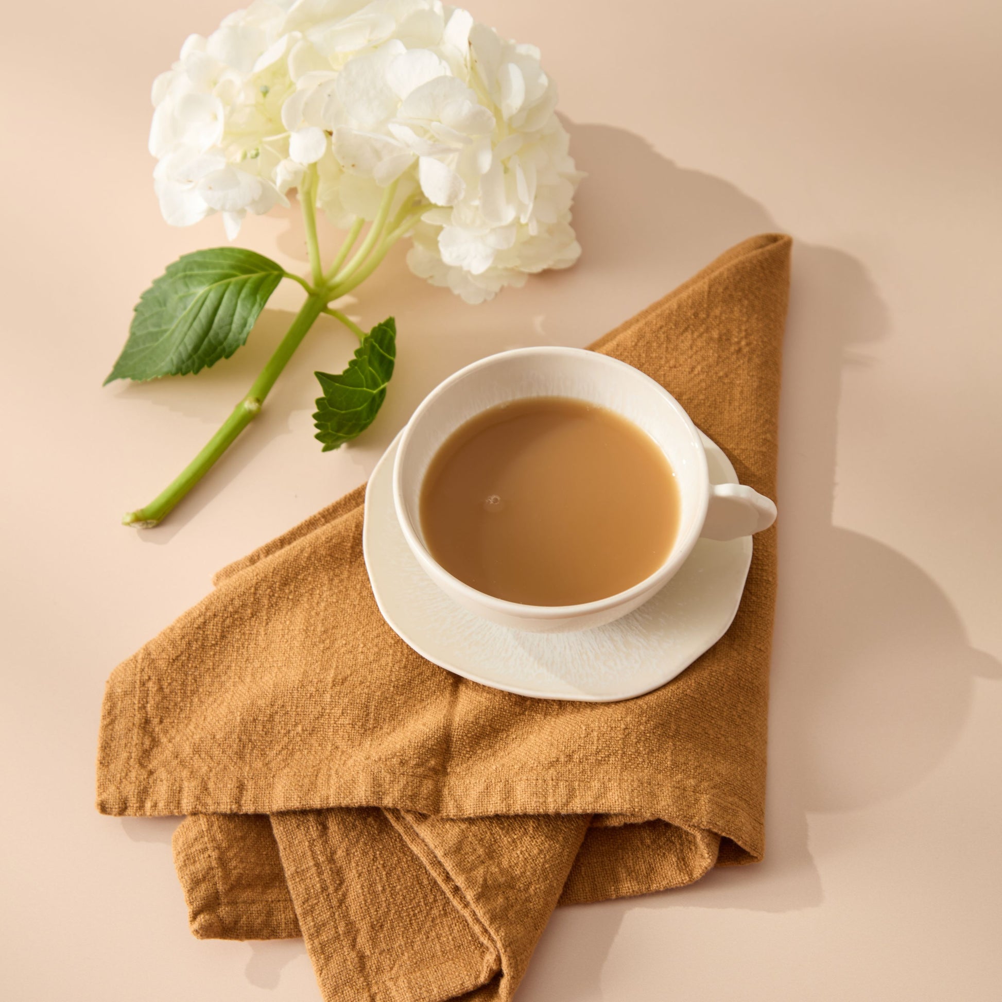 Plume Cup and Saucer - Perle