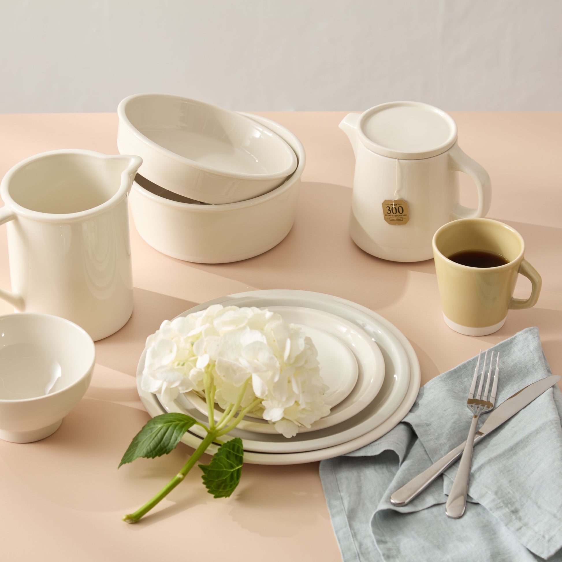 Cantine Plates - Craie