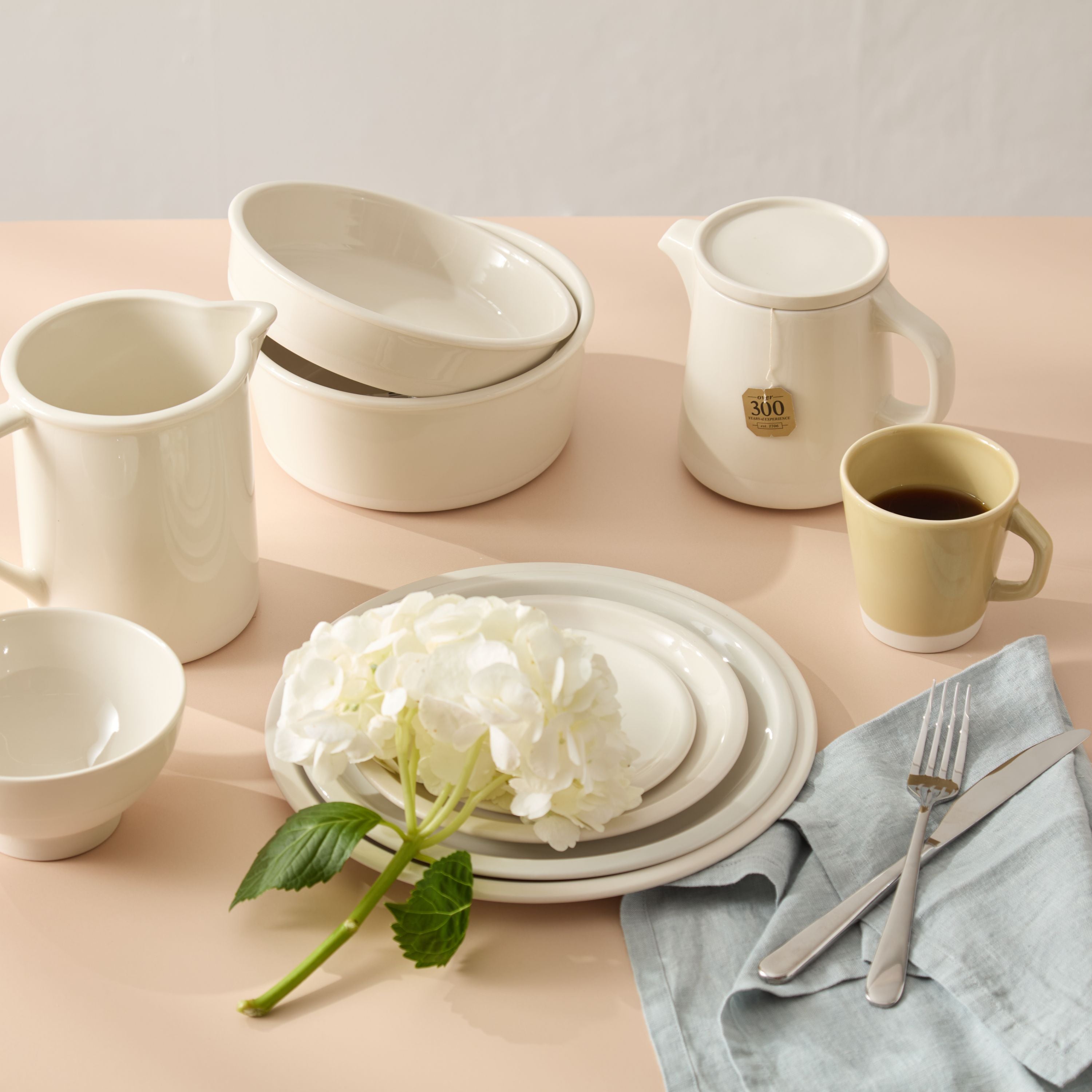 Cantine Plates - Craie