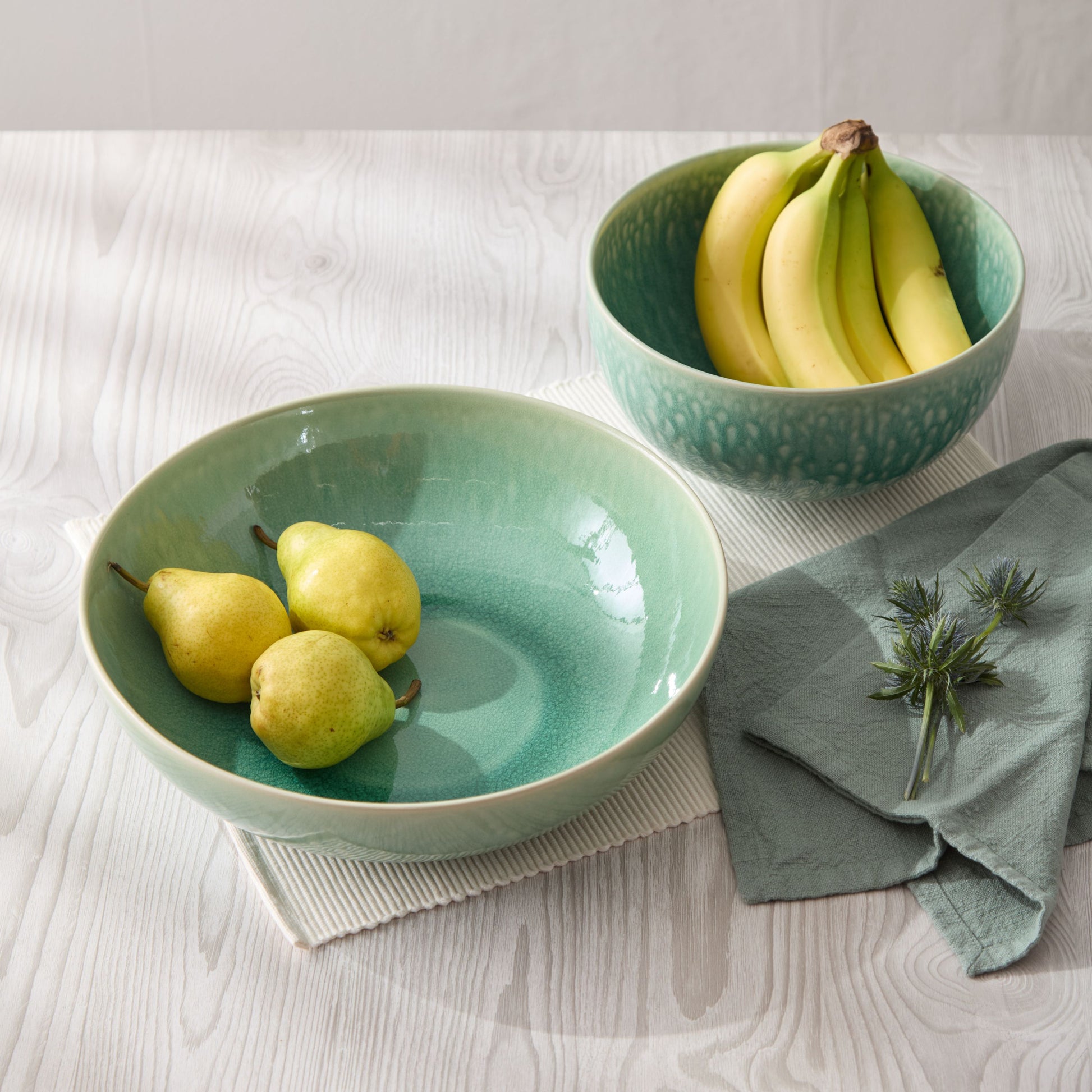 jars ceramistes tourron saladier serving bowl, jade