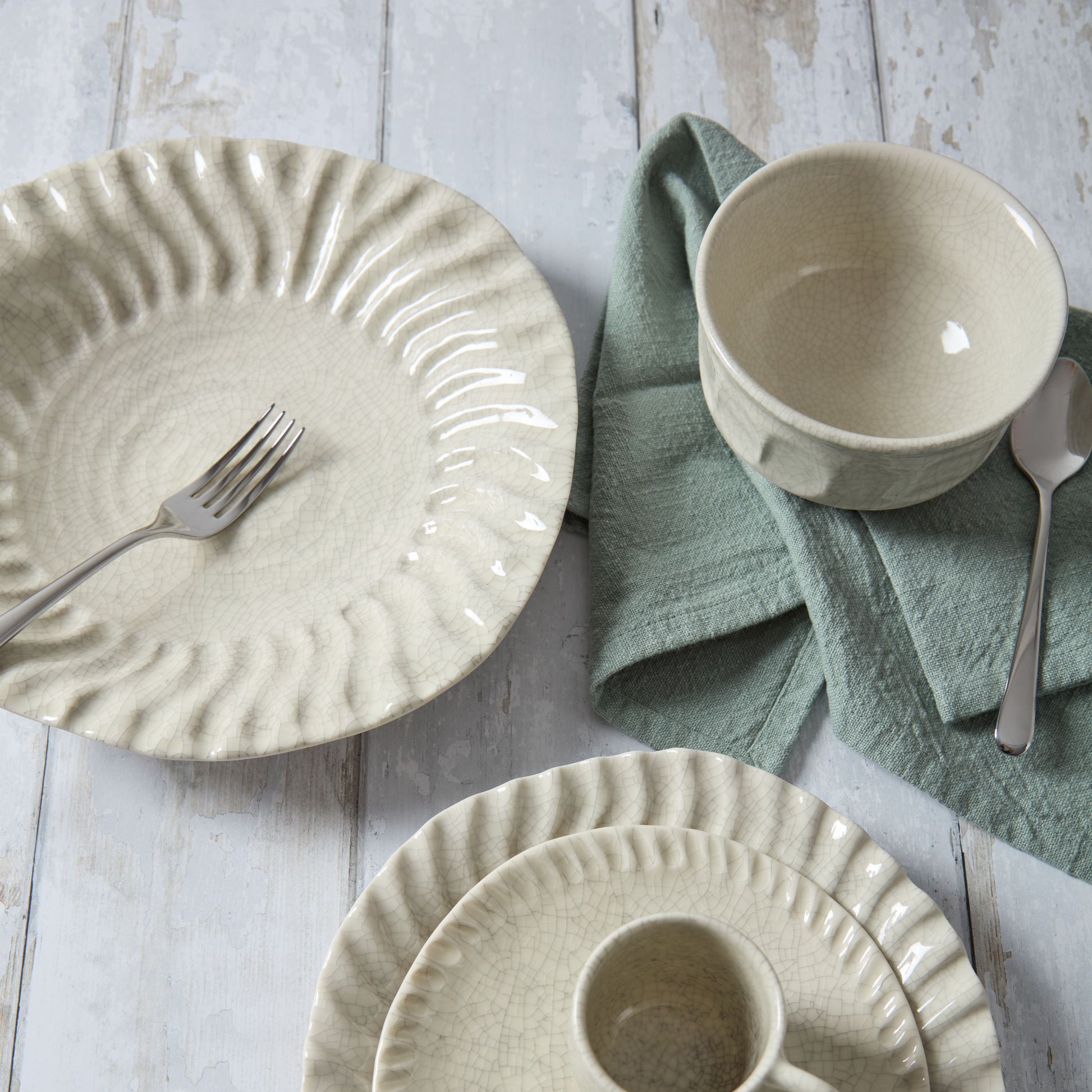 Jars Céramistes Dashi Bowl, Quartz Craquele