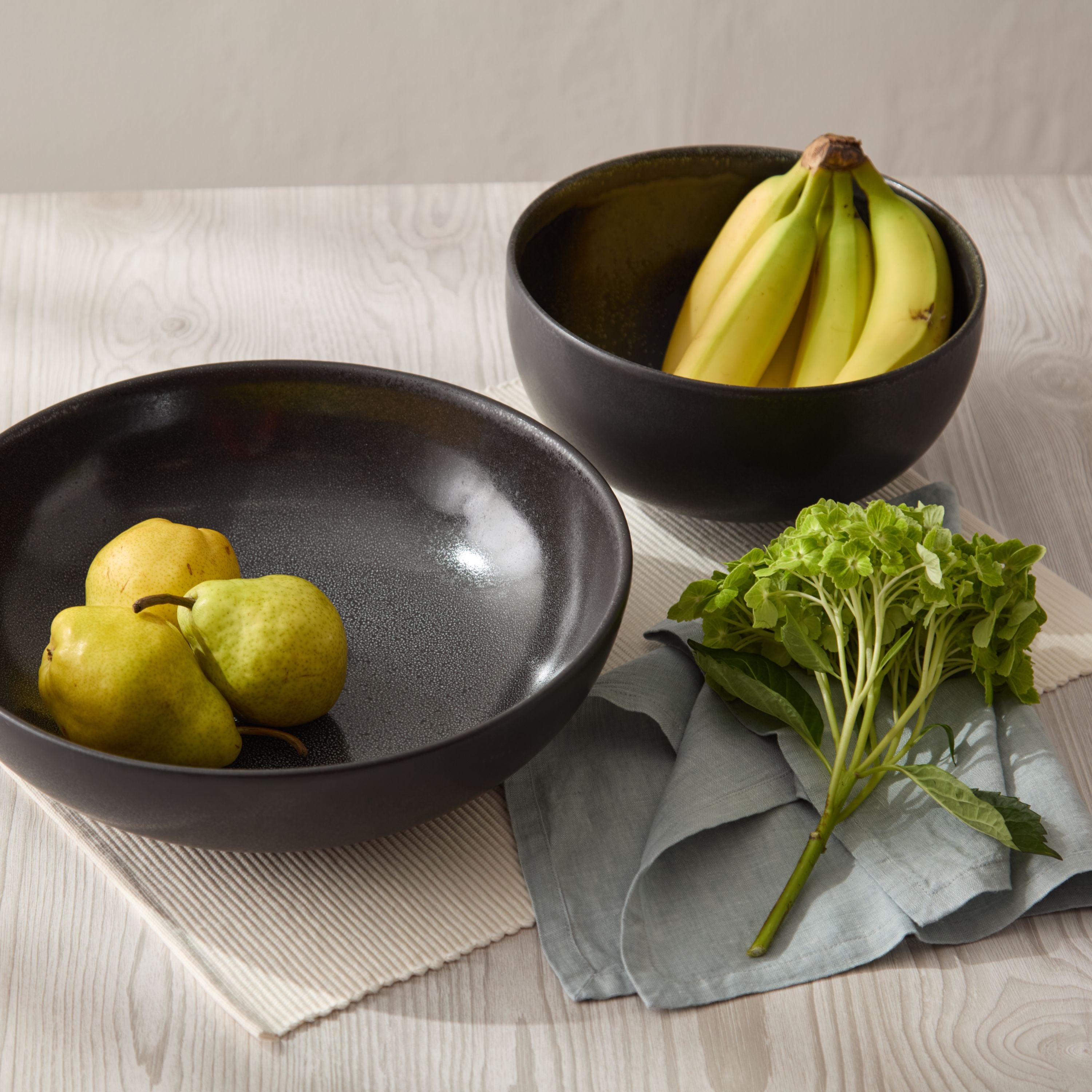 jars ceramistes tourron saladier serving bowl, celeste