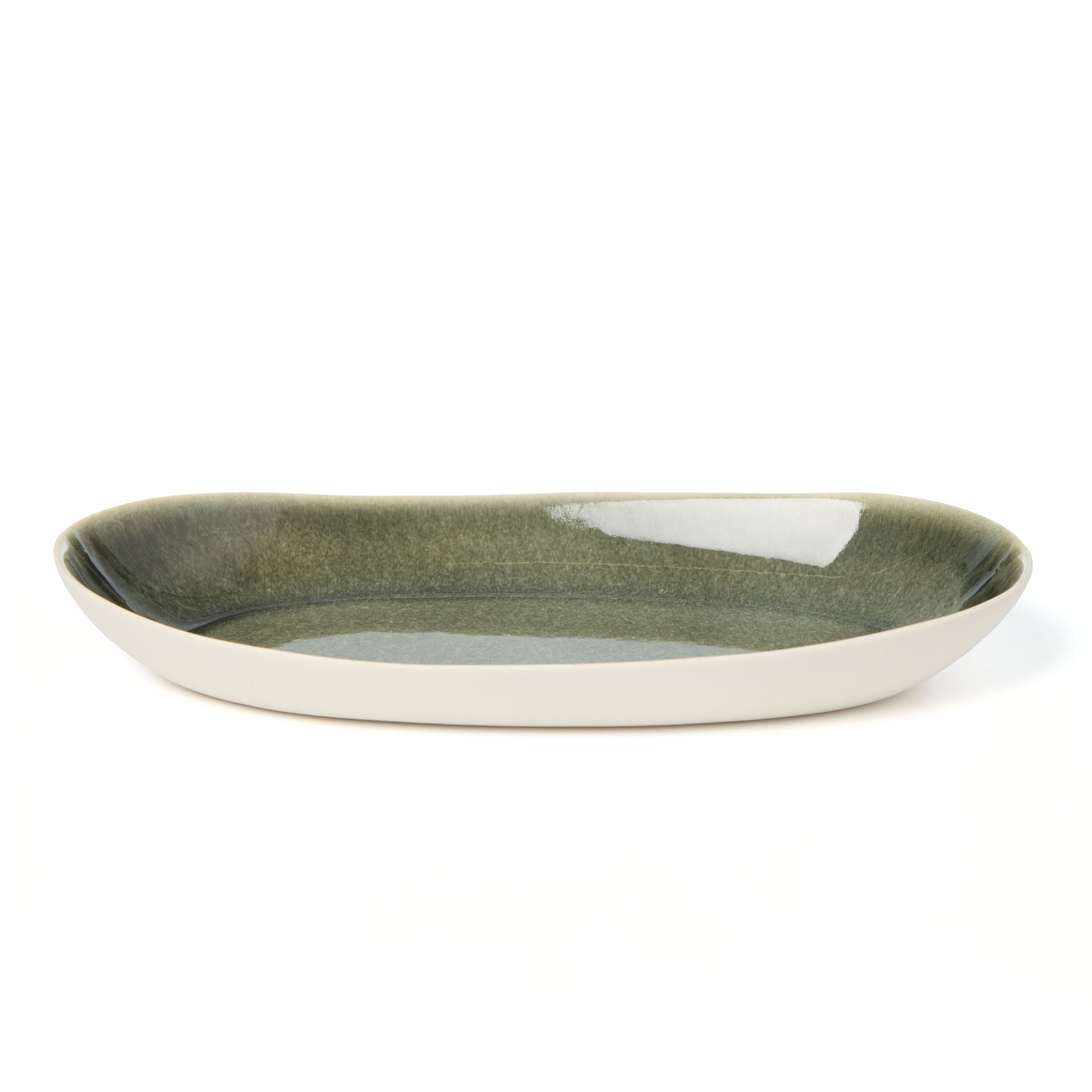 Jars plat allonge long plate, orage