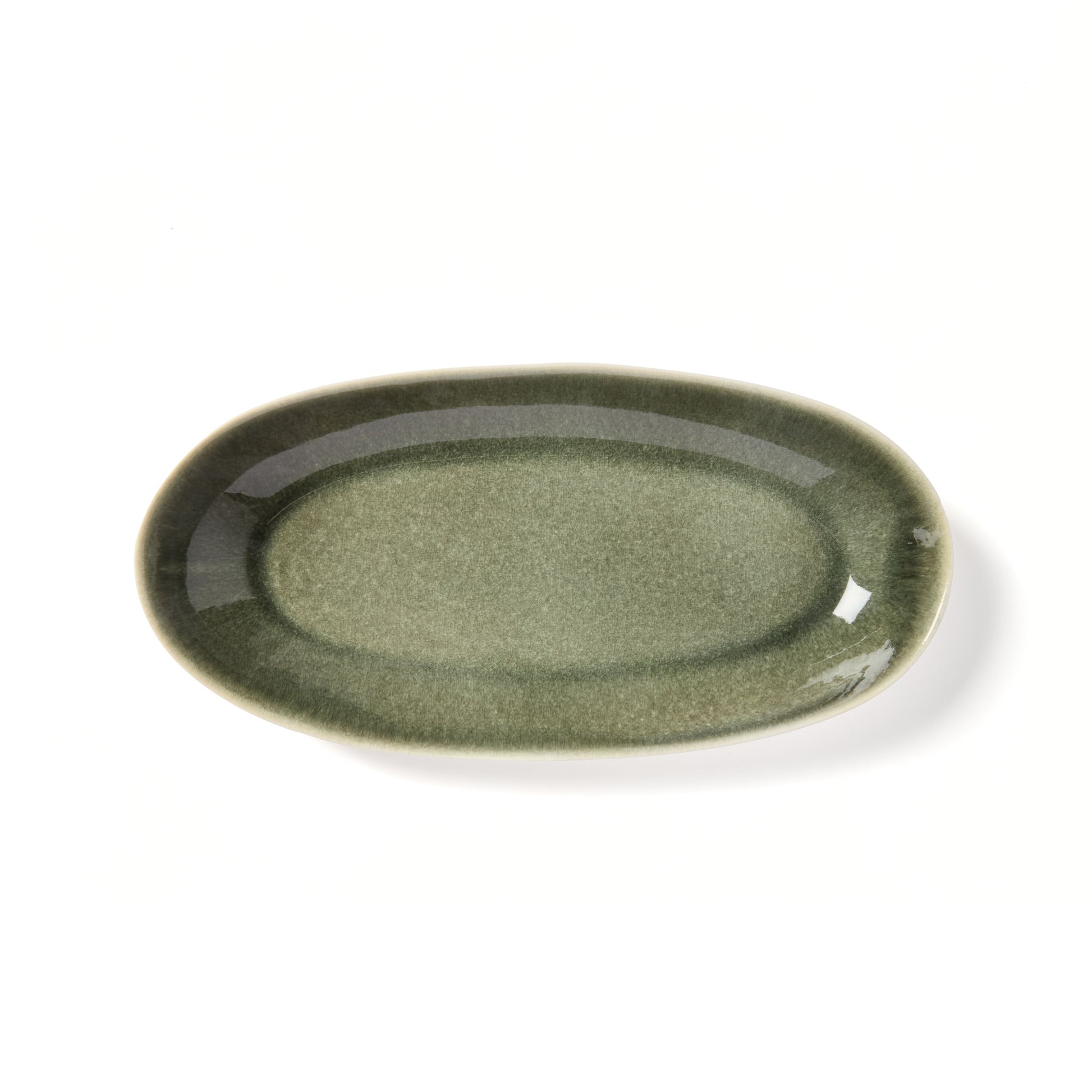 Jars plat allonge long plate, orage