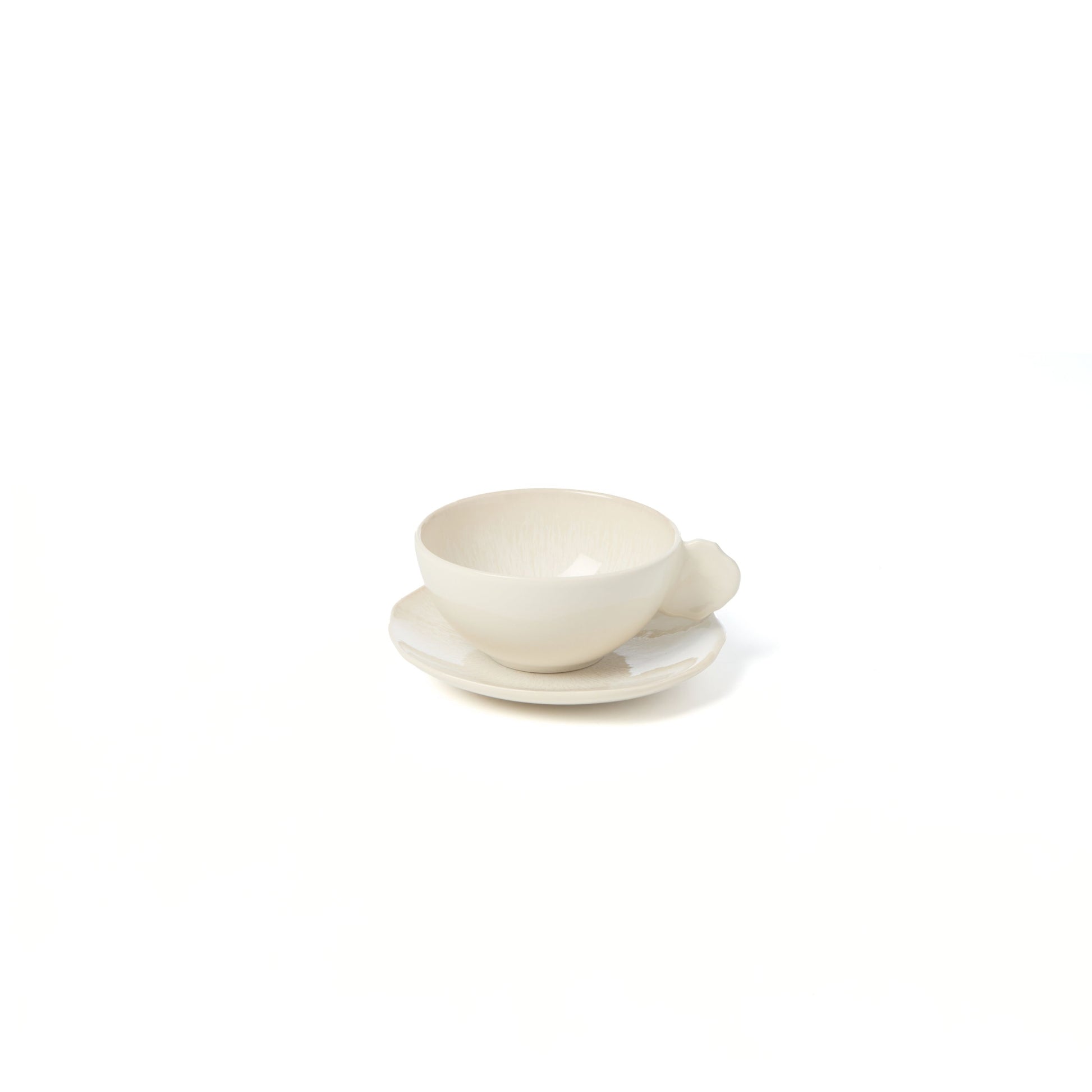 Plume Cup and Saucer - Perle