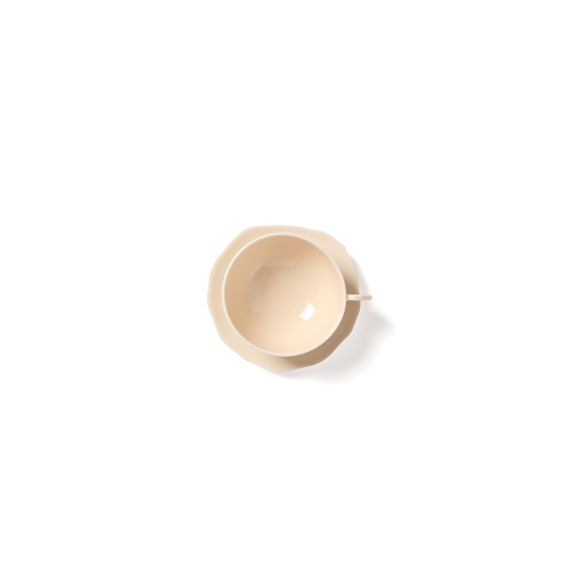 Plume Cup and Saucer - Nude