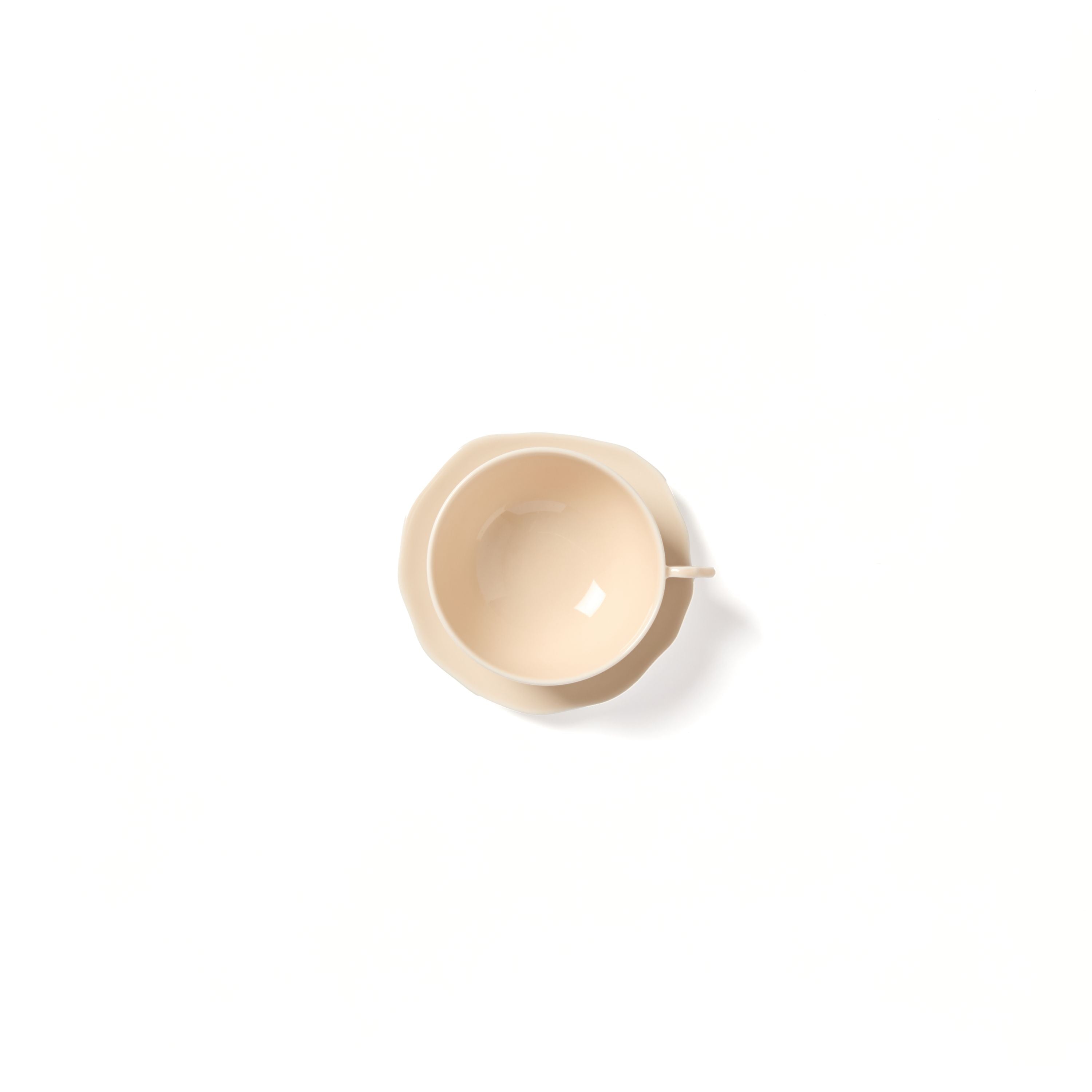 Plume Cup and Saucer - Nude