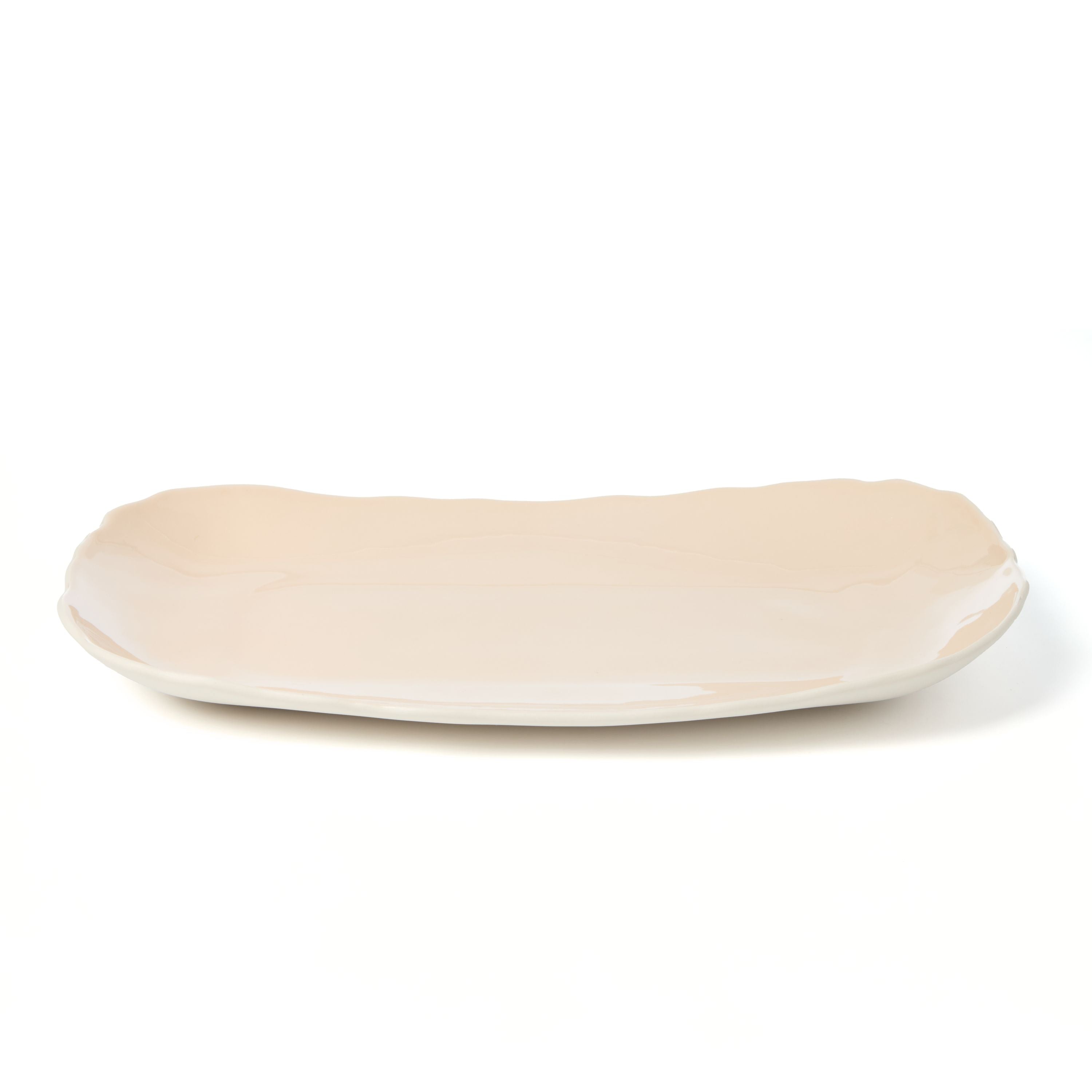 Plume Rectangular Platter - Nude