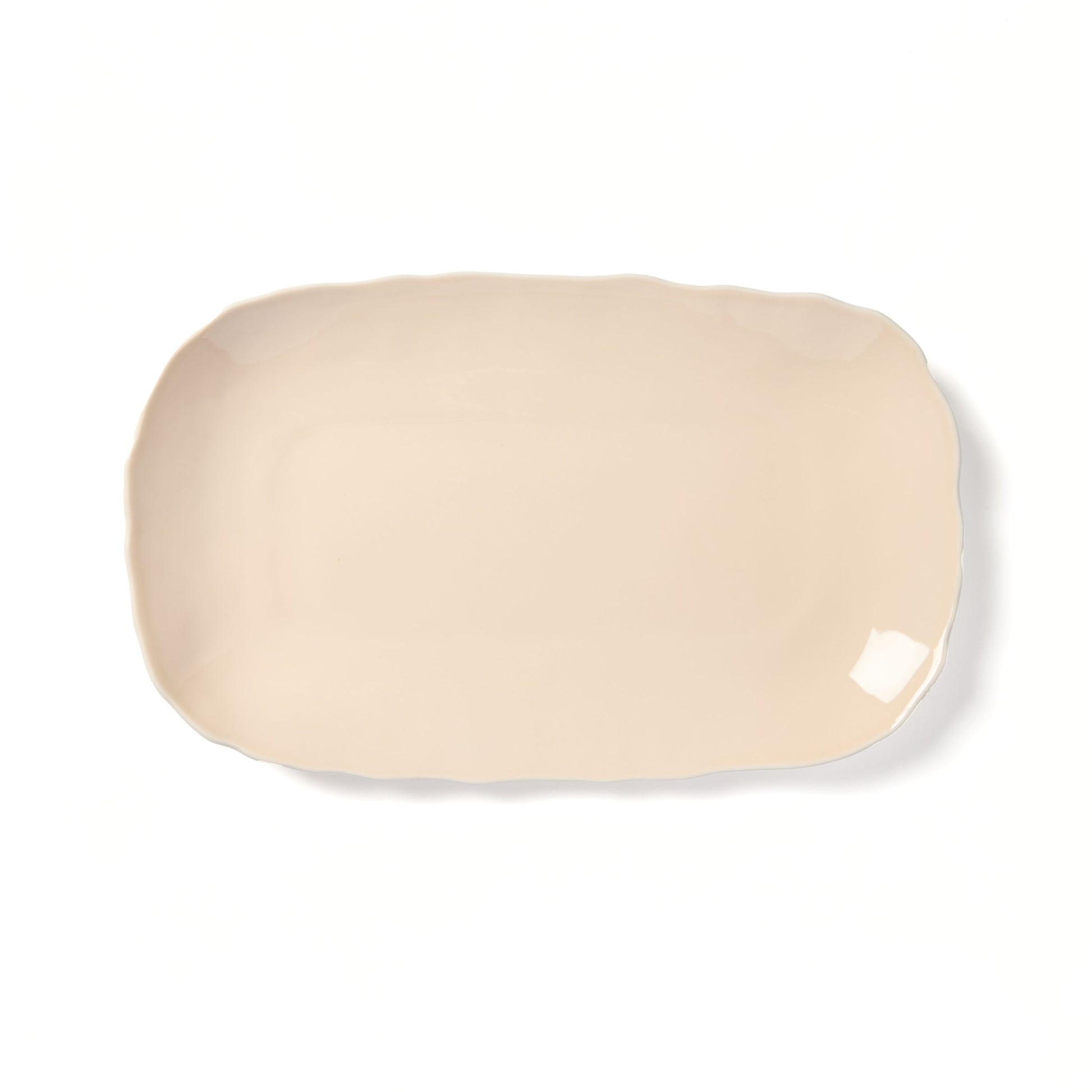 Plume Rectangular Platter - Nude