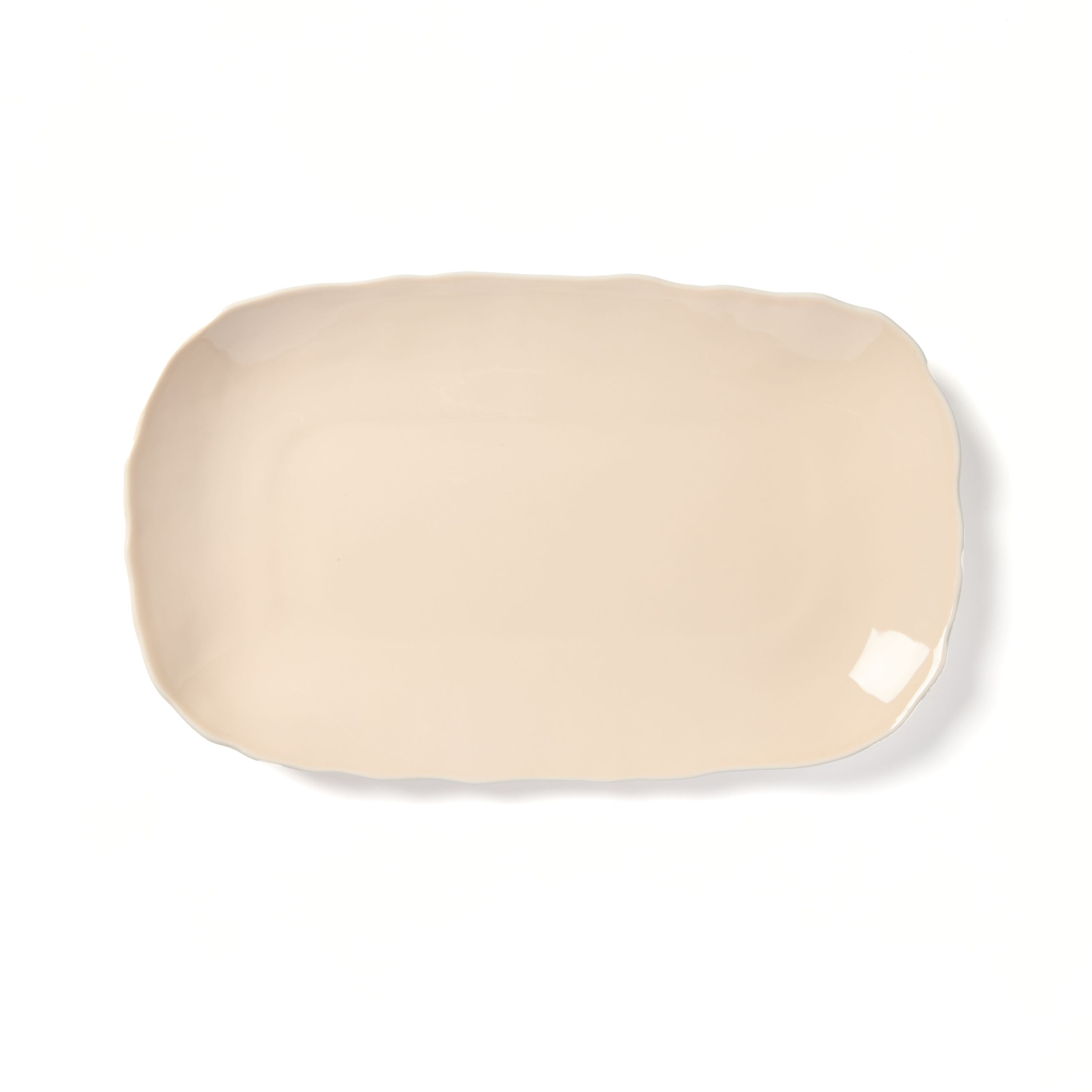 Plume Rectangular Platter - Nude