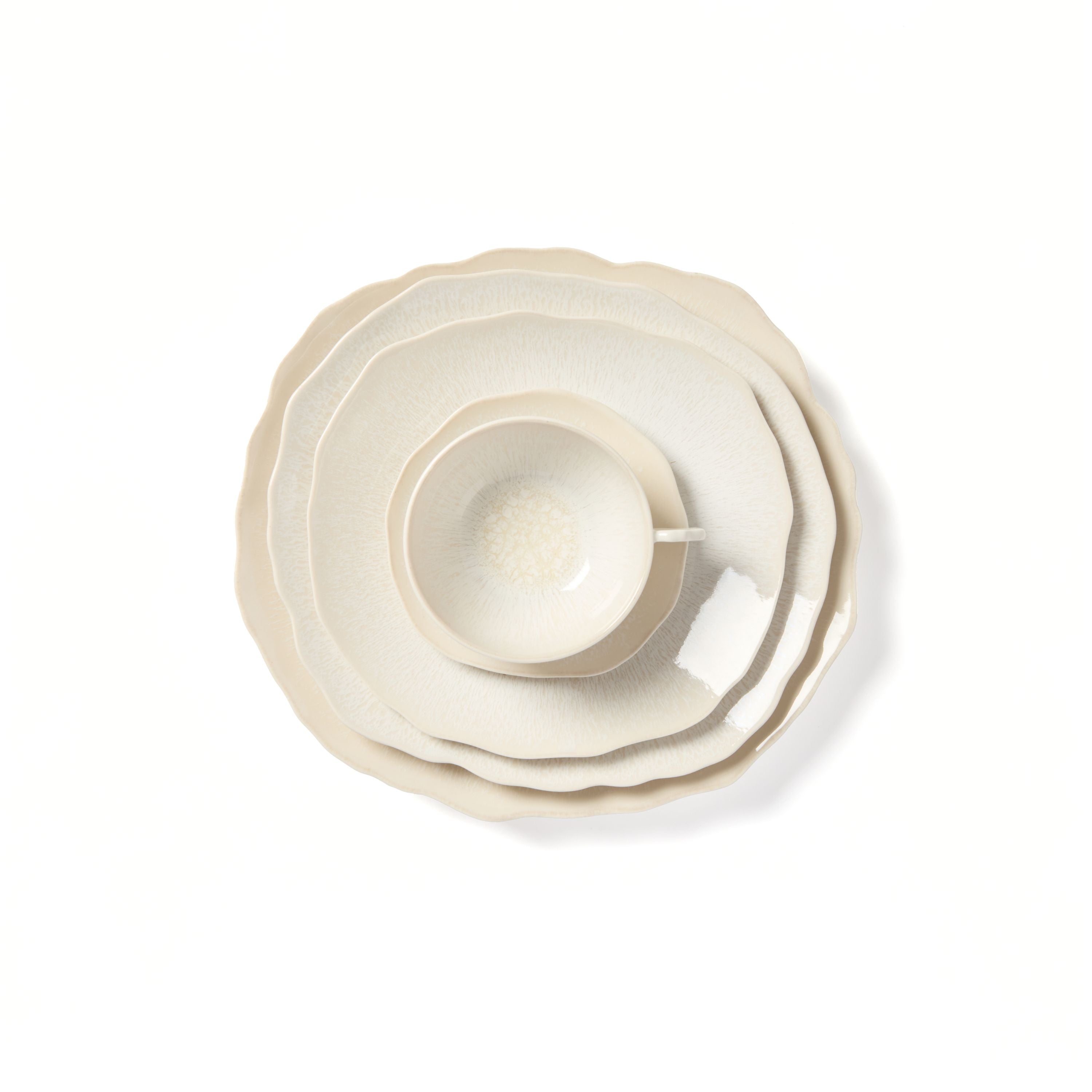 Plume Cup and Saucer - Perle