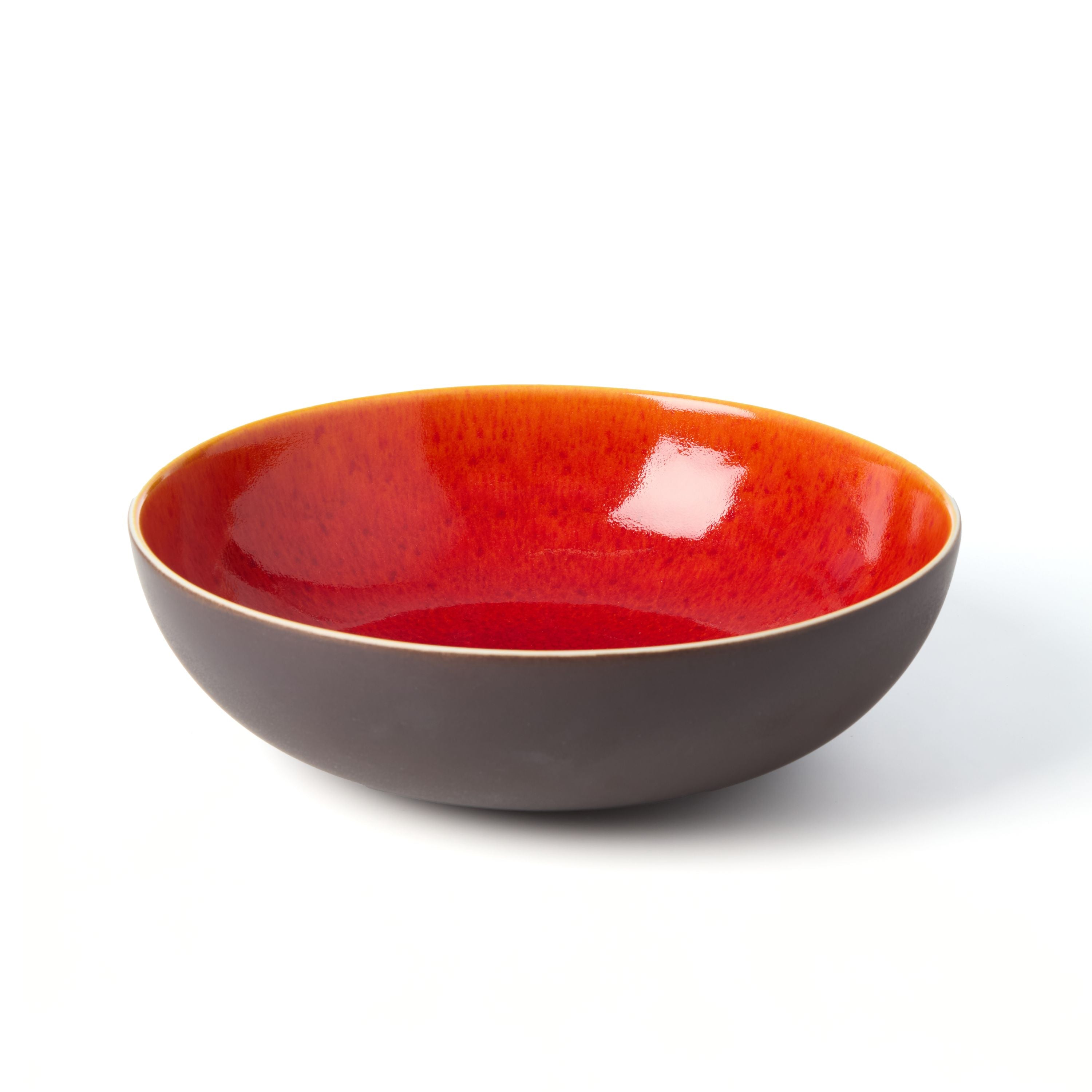 jars ceramistes tourron centre de table large serving bowl_orange
