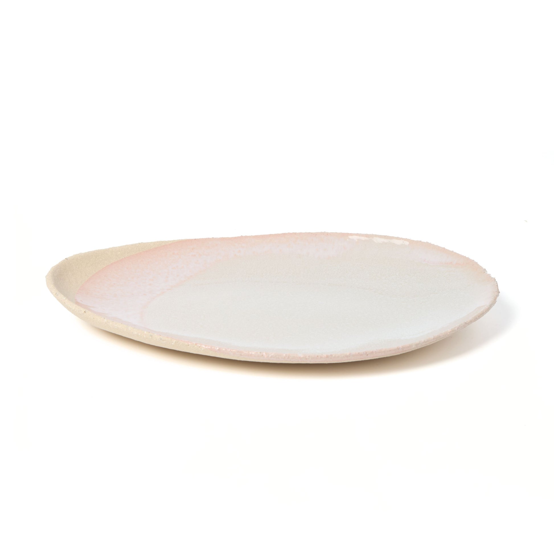 Jars Céramistes Plat Oval, Oval serving platter, Rose