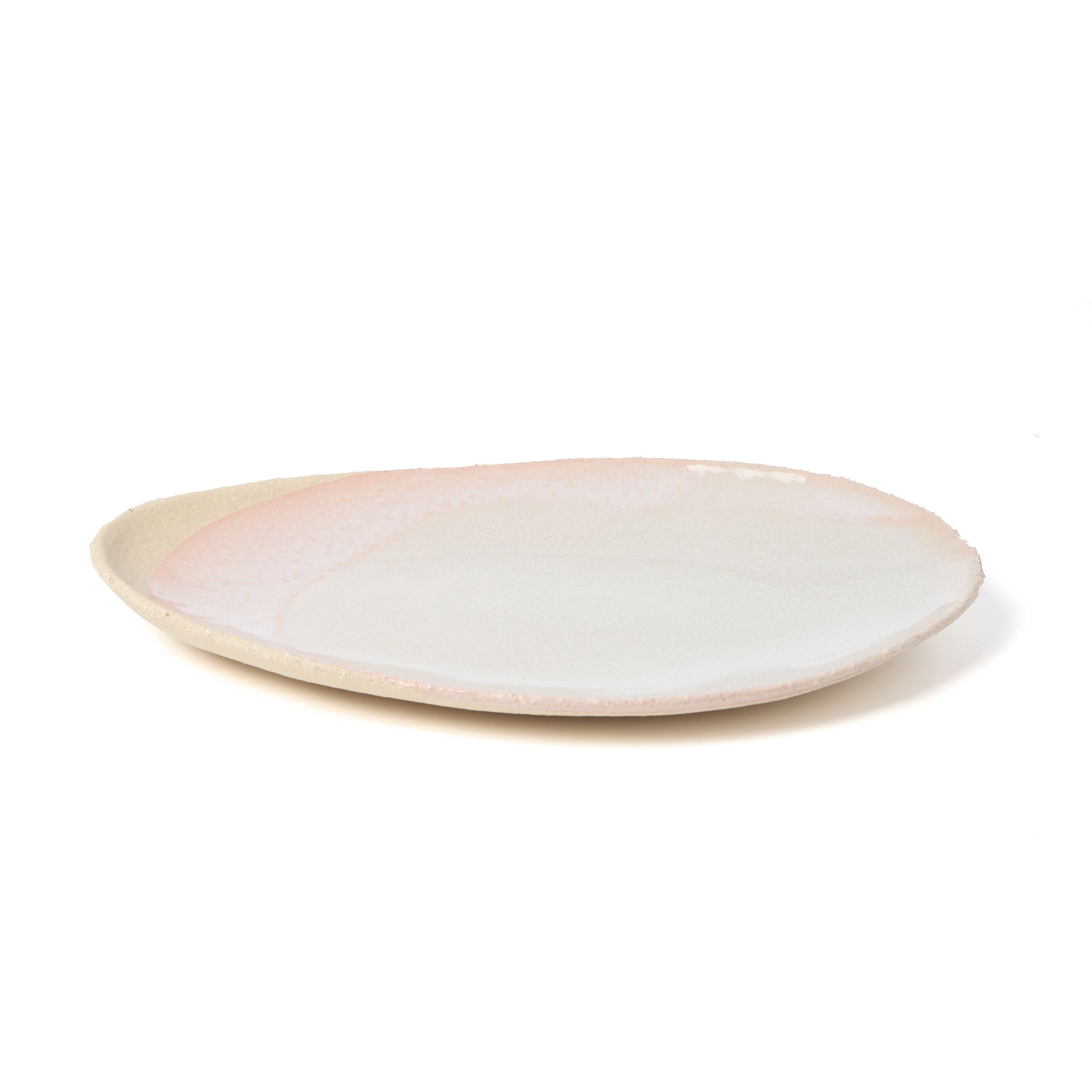 Jars Céramistes Plat Oval, Oval serving platter, Rose