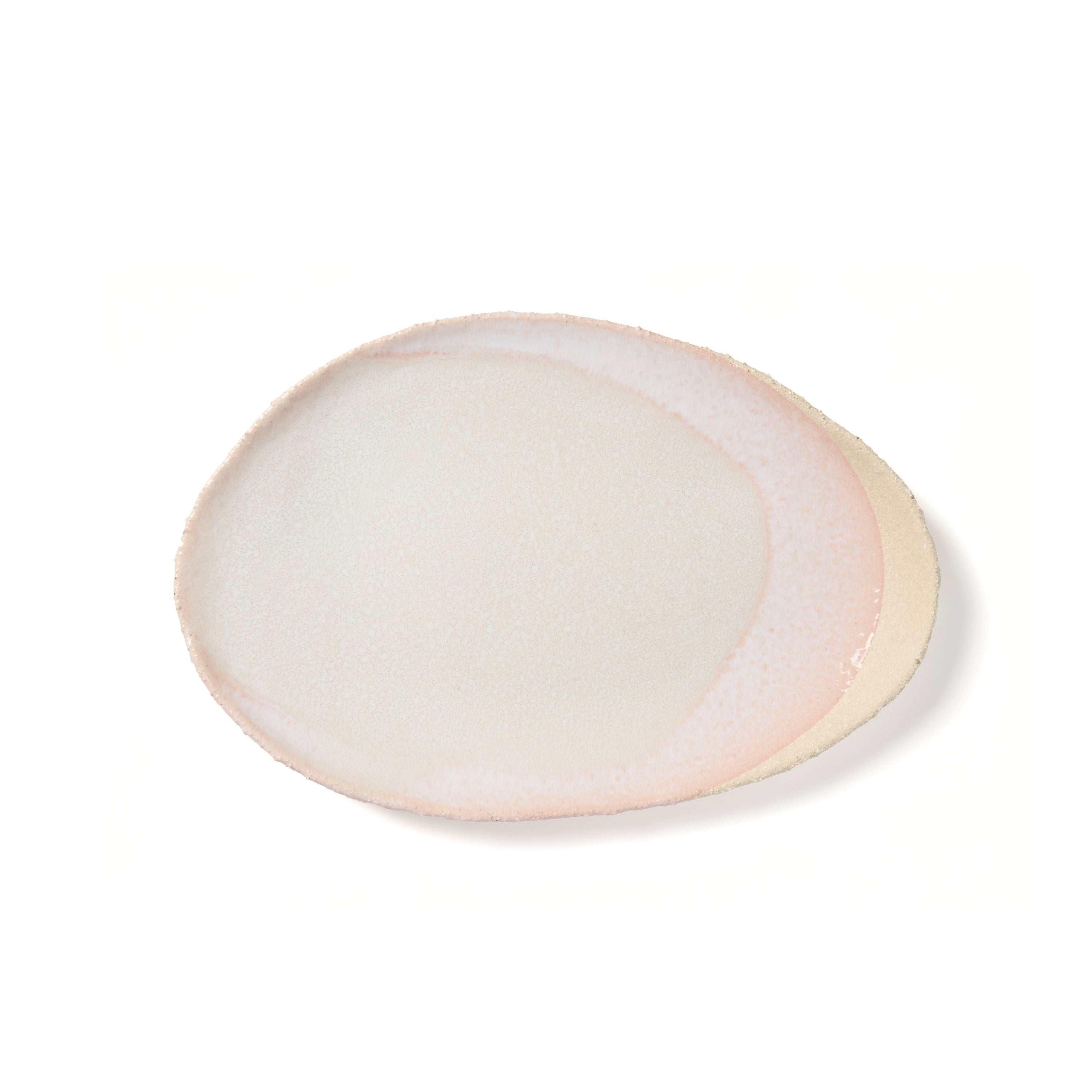 Jars Céramistes Plat Oval, Oval serving platter, Rose