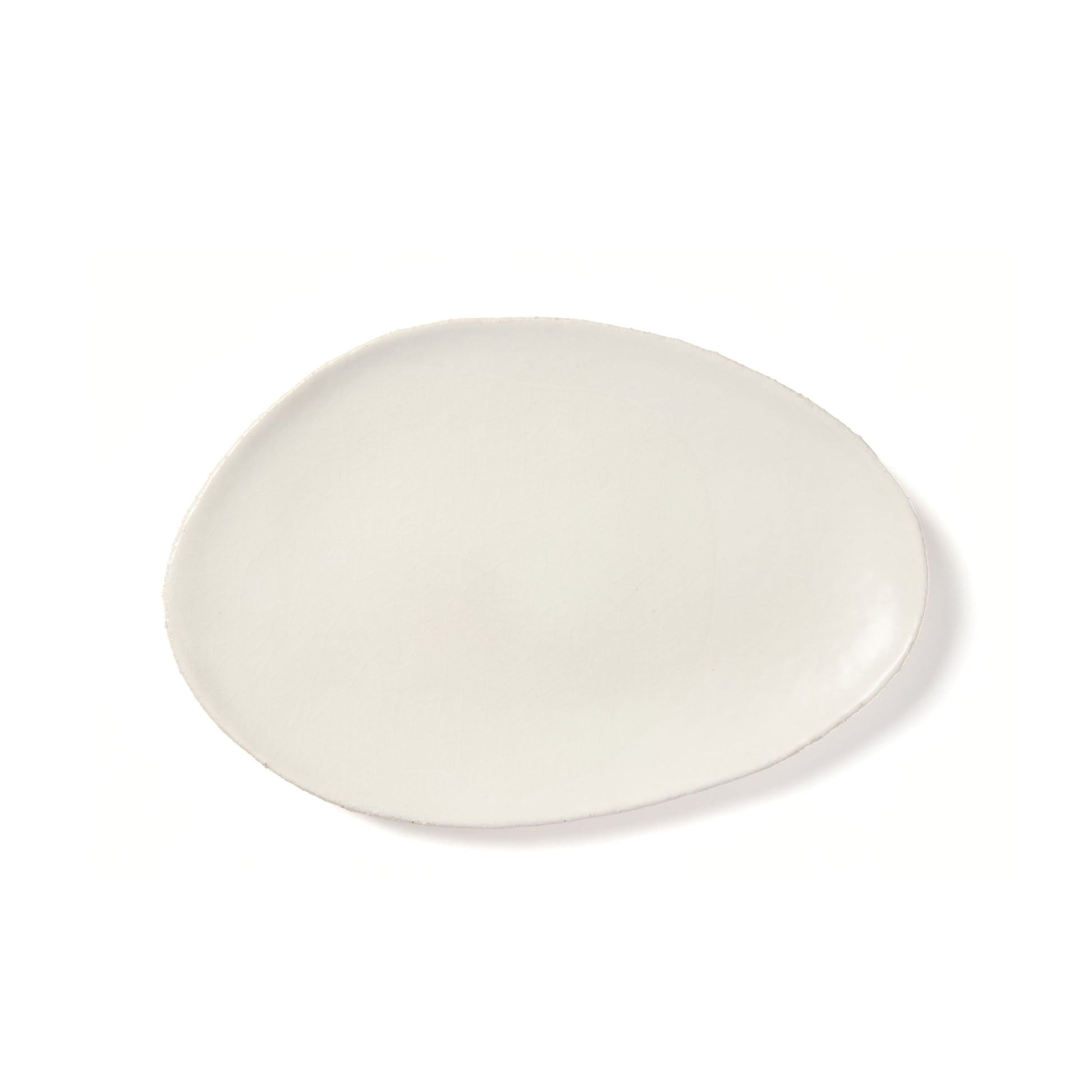 Jars Céramistes Plat Oval, Oval serving platter, Blanc