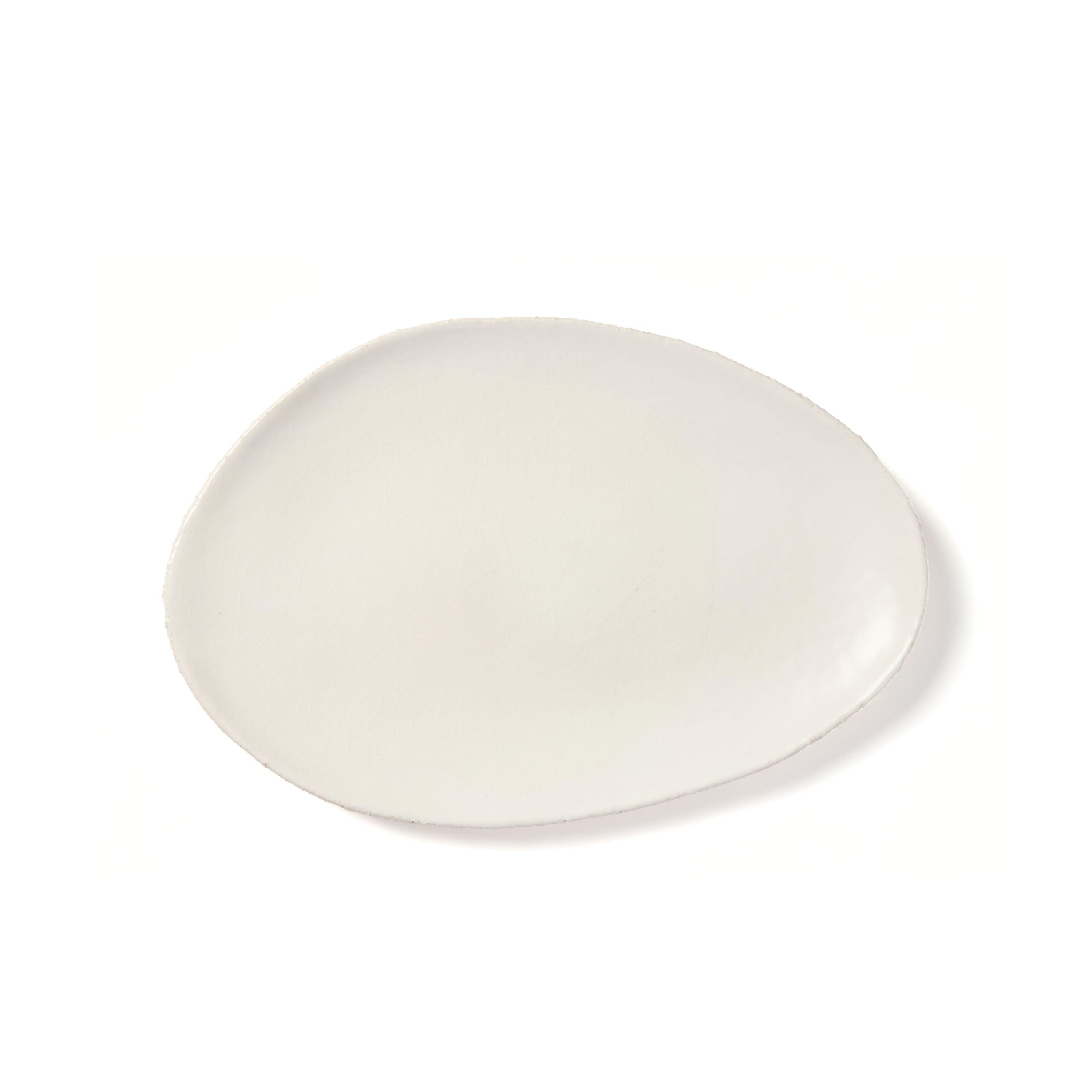 Jars Céramistes Plat Oval, Oval serving platter, Blanc