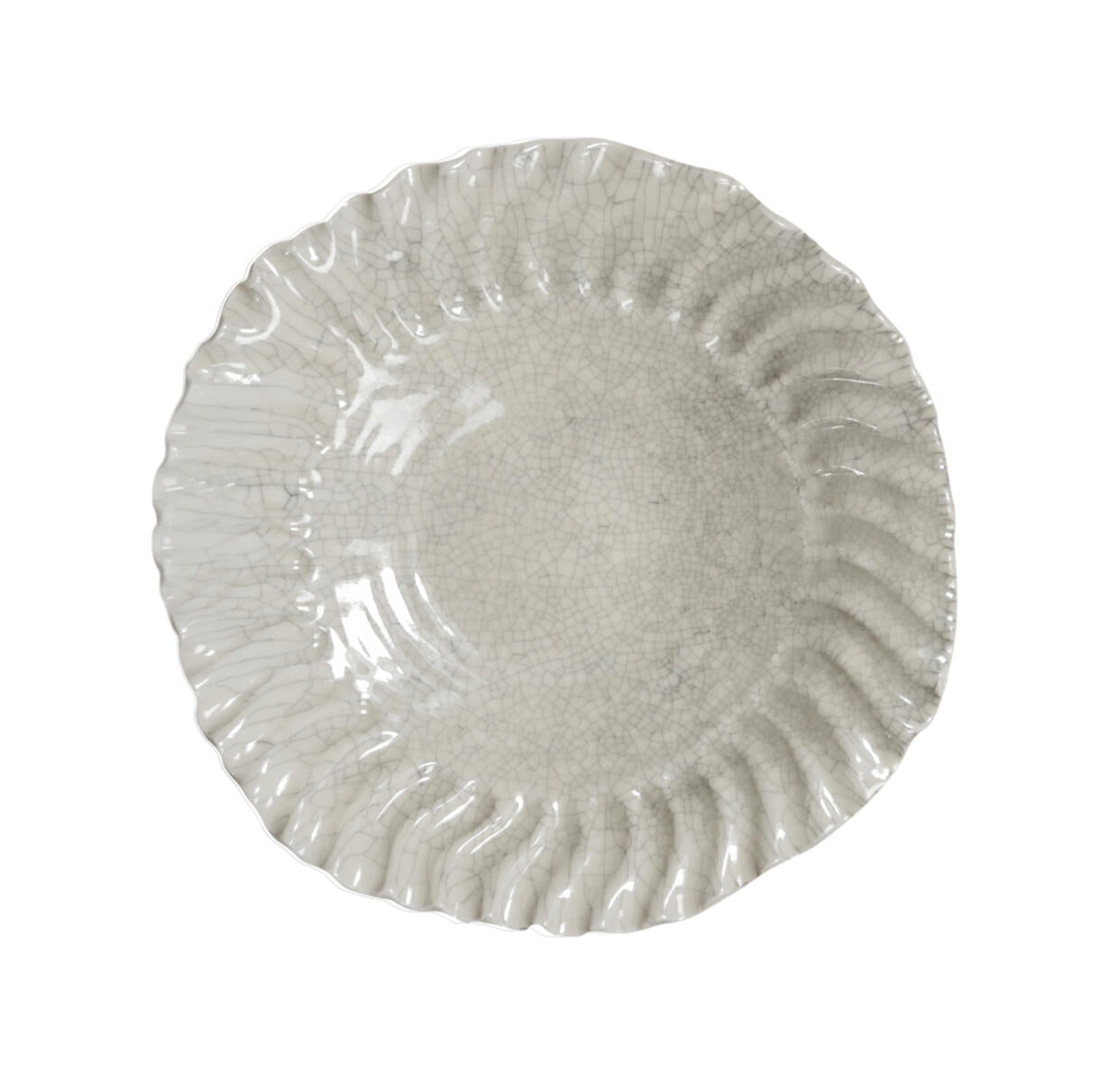 Dashi Plate - Quartz Craquele